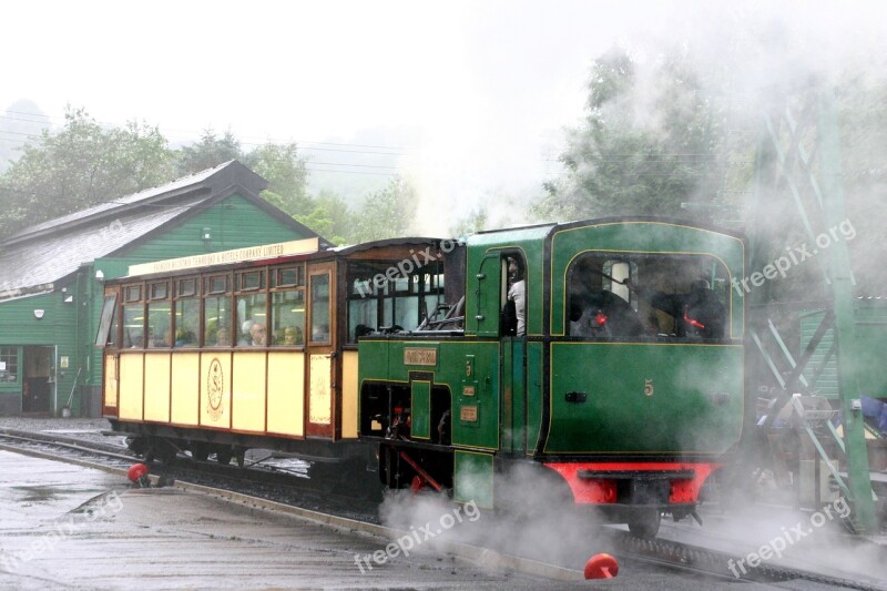 Mountain Railway Rack Railway Mount Snowden Wales Rail Traffic