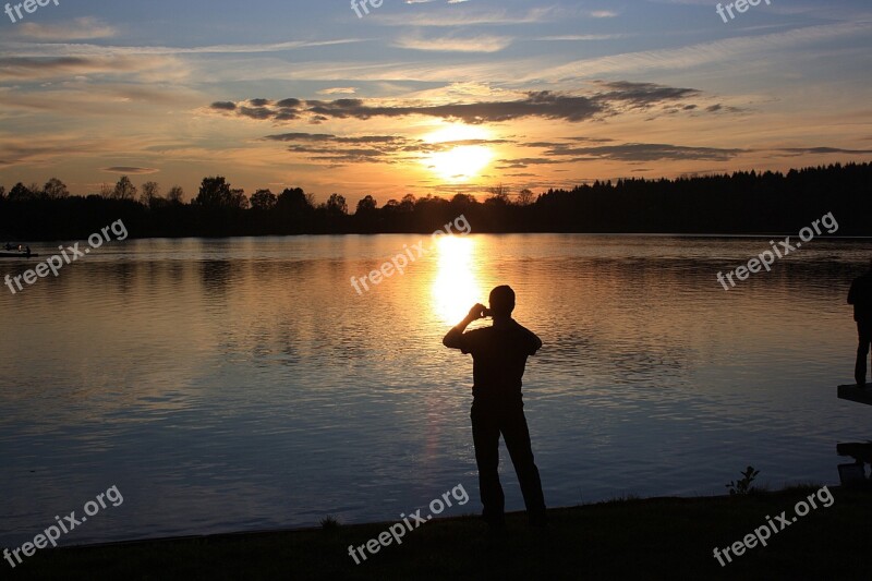 Photographer Photo Motif Human Lake Water