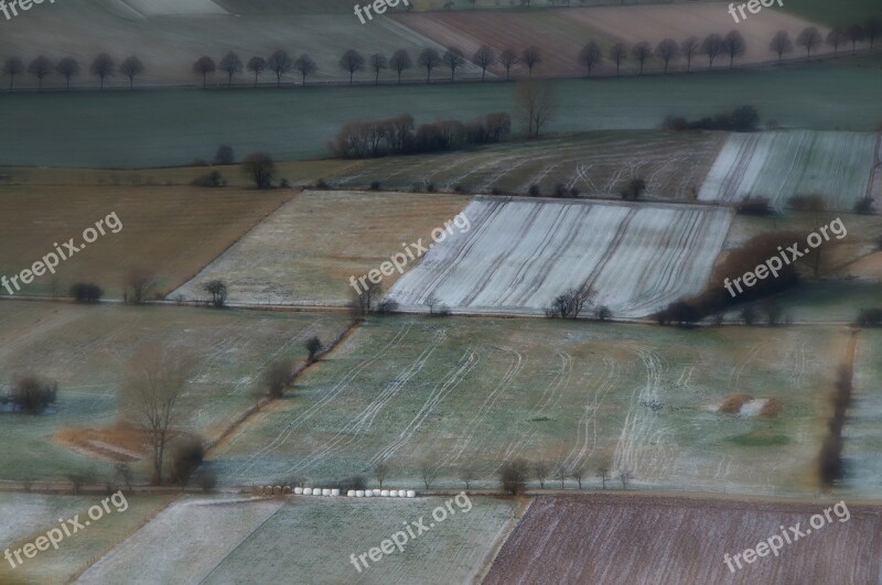 Wood Mountain Weser Uplands Hill Fields Hoarfrost