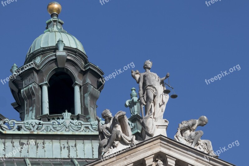 Palace Of Justice Munich Bavaria The Neo-baroque Style Architect