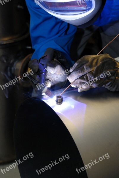 Welding Industry Metal Job Gloves