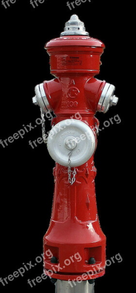 Above-ground Hydrant Fire Isolated Fire Fighting Red