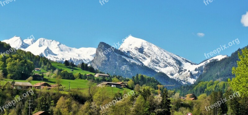 Diemtigtal Wiriehorn Nature Park Bernese Oberland Mountain