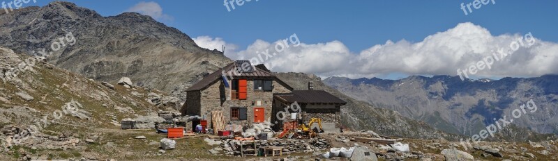 Mountain Mountanins Alpes Vaccarone Refuge