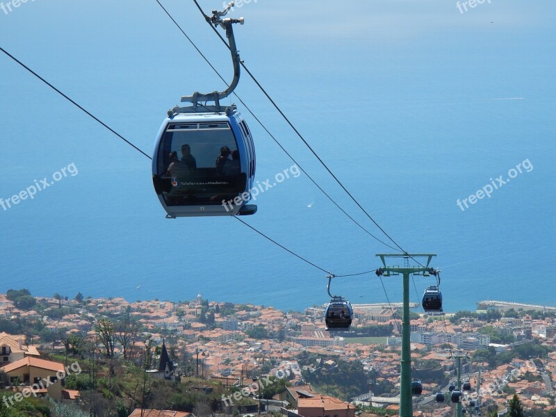 Madeira Funchal Portugal Sea Funicular