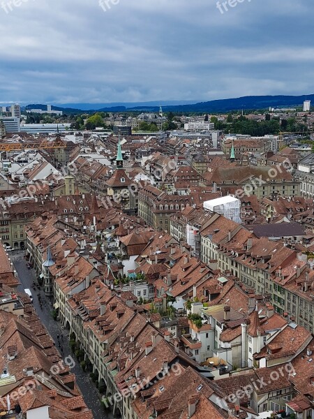 Switzerland Bern City Sky Building