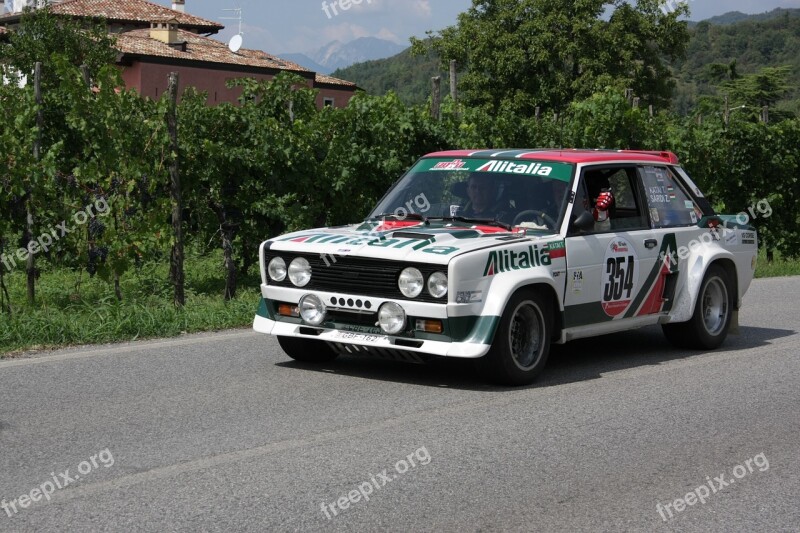 Fiat Rally Race Car Auto