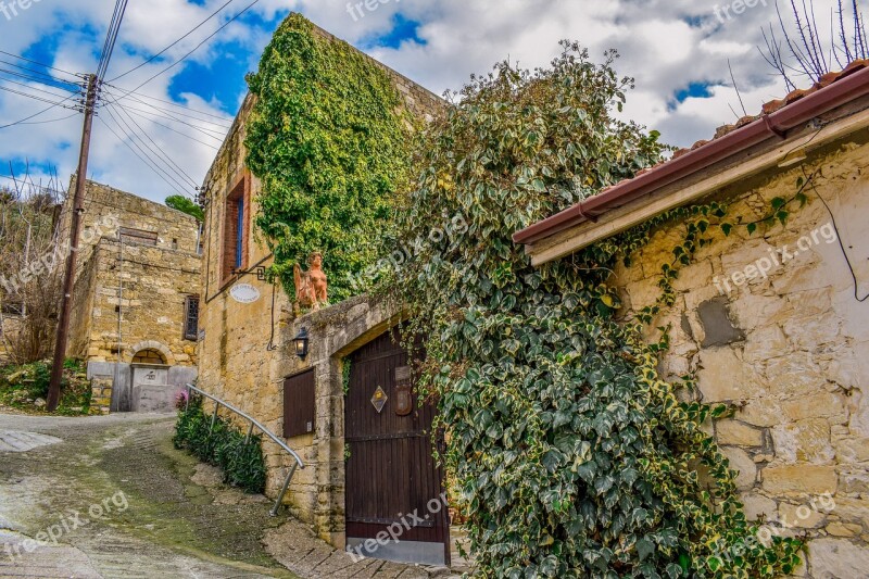 Cyprus Arsos Village Street Houses