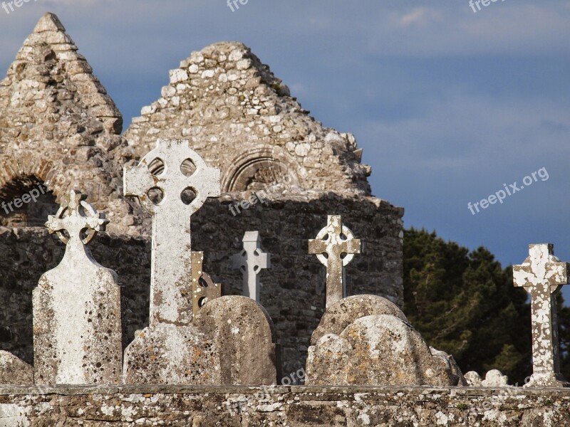 Cemetery Ireland Cross Grave Tombstone