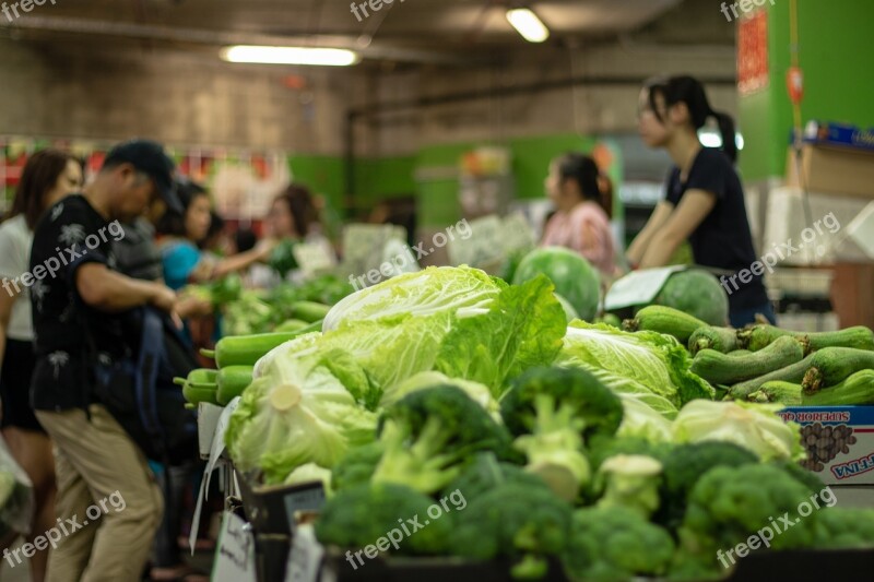 Market Vegetables Food Healthy Fresh