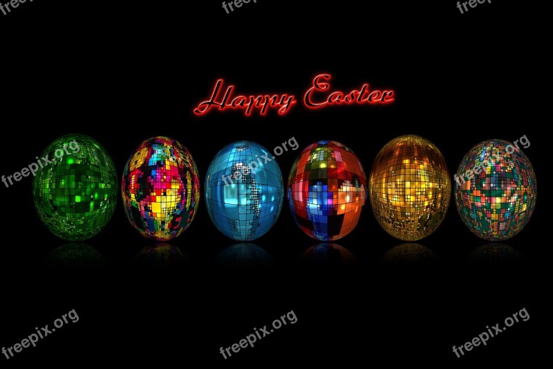 Easter Easter Eggs Abstract Color Colorful