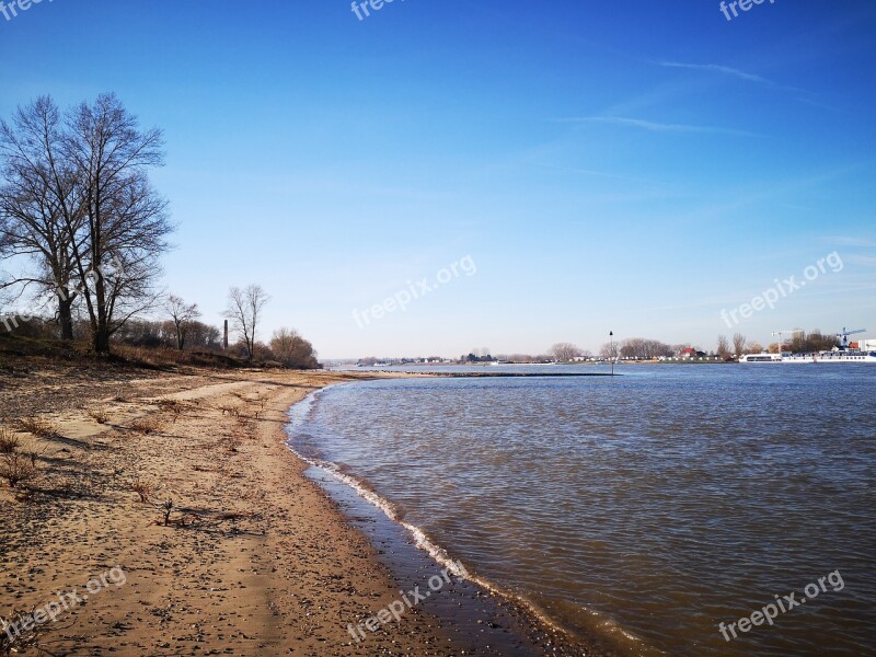 Rhine River Germany Water Panorama