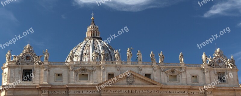 Rome Church Dome Basilica Sky