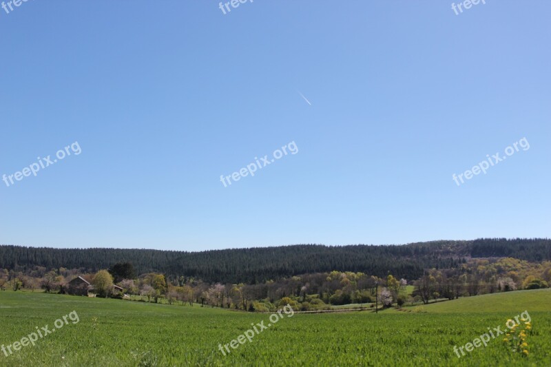 Mont-gargan Limousin Sky Nature Landscape