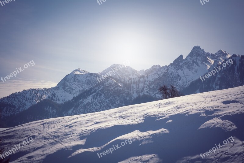 Landscape Winter Snow Wintry Nature