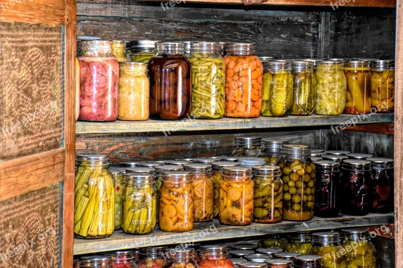 Root Cellar Canned Goods Settlers Early America Historic