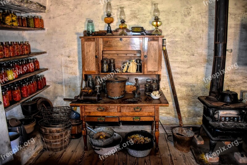 Pioneer Kitchen Settlers Early America Building Usa