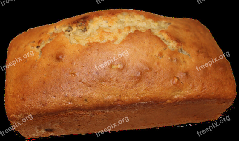 Banana Bread Sweet Baking Delicious Cake