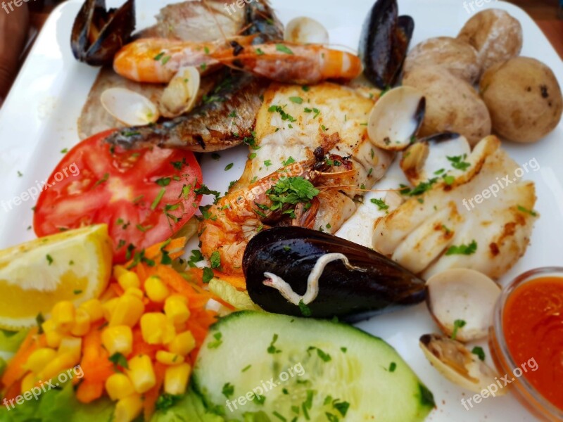 Food Fish Shellfish Delicious Meal