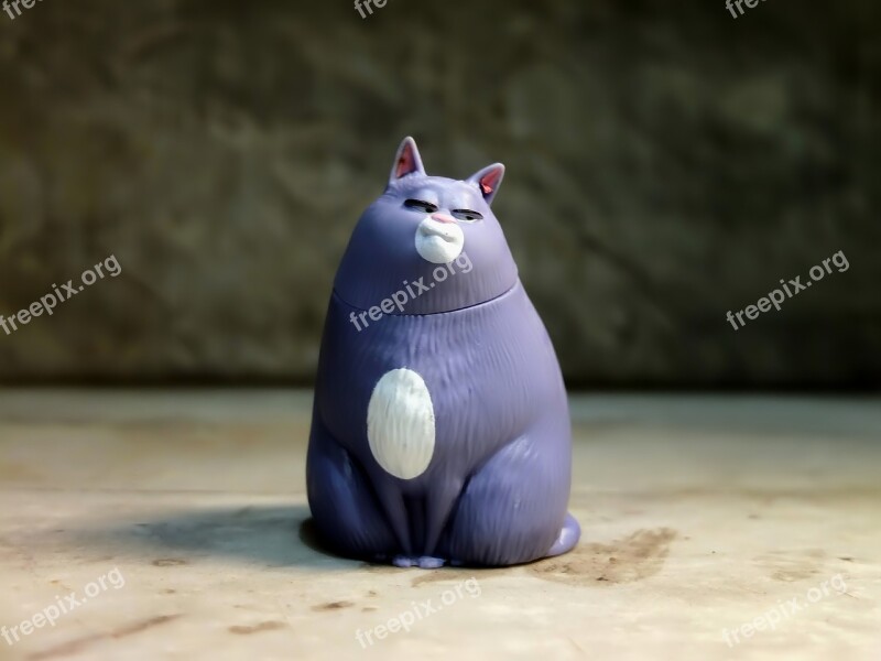 Cat Fat Toy Figurine Cute