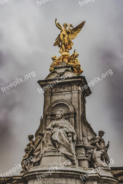 The Queen Victoria Memorial Buckingham Palace England Palace Sky