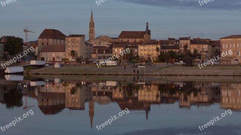 City Dordogne Bergerac France Buildings