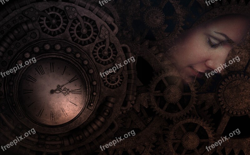 Time Fantasy Relative Clock Woman