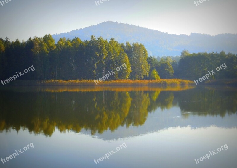 Autumn Fish Pond Pond Eisersdorf Nature