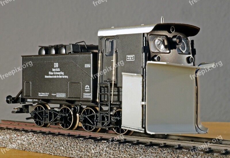 Model Railway Climate-snow Plough Scale H0 Model Basic Steam Locomotive Tender