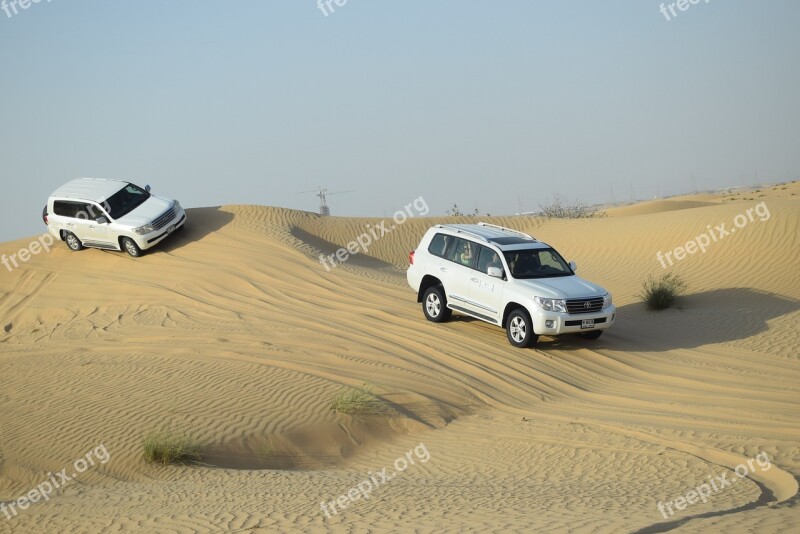 Desert Car Sand Natural Travel