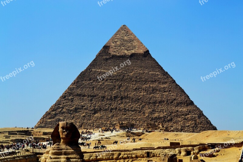 Pyramid Sphinx Desert Free Photos