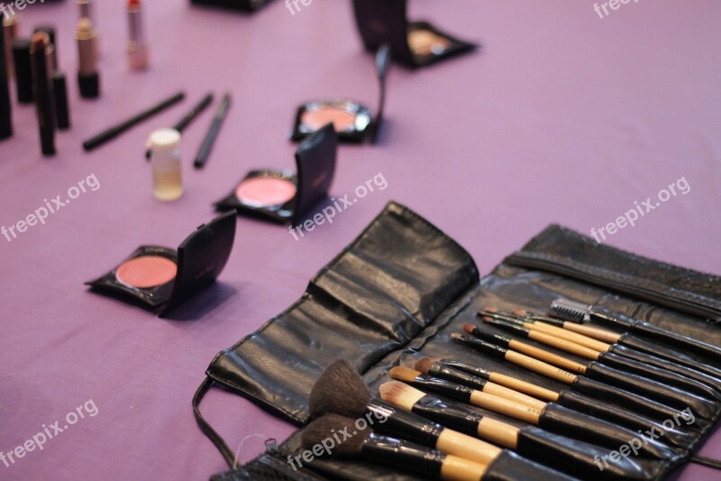 Make Up Brush Cosmetics Woman Free Photos