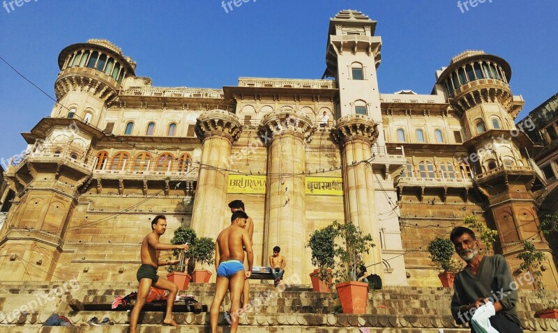 Varanasi Ghats Ghat Ganges India