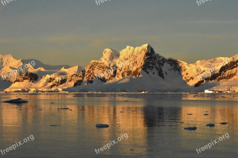 Landscape Antarctica Bay Paradise Face