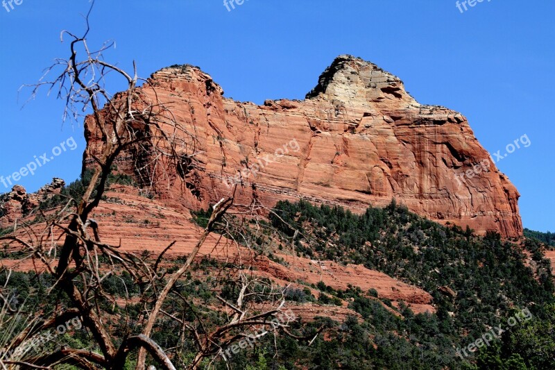 Arizona Sedona Red Rock Landscape Scenic