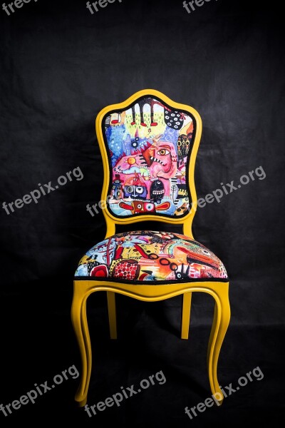 Chair Art Colors Mobile Decoration