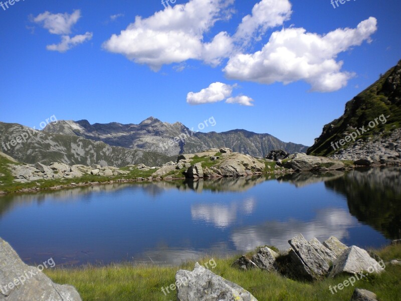 Lakes Alps Sky Monti Hiking