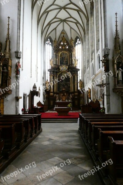 St Vitus Church Krumlov Czech Republic Church Altar