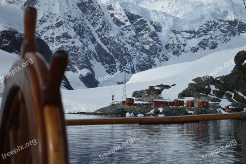 Rudder Antarctica Base Bay Paradise