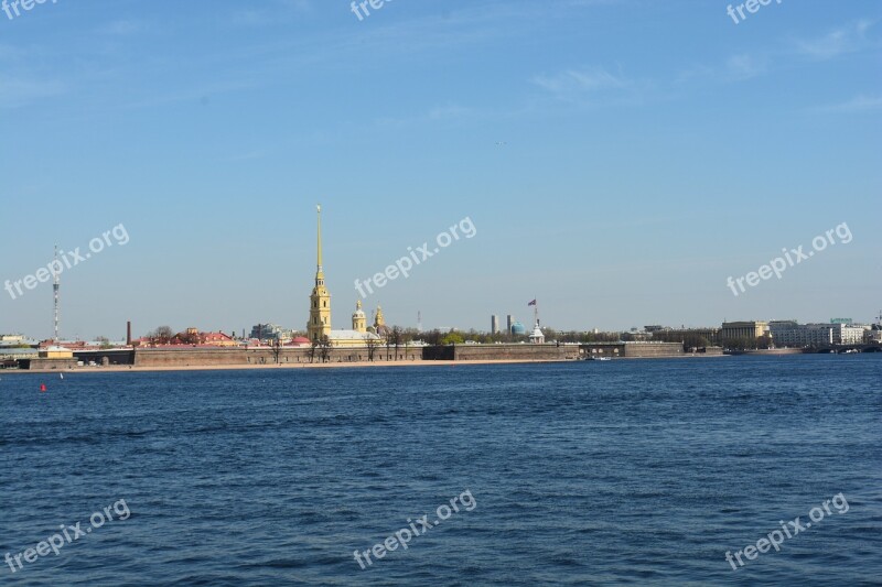 St Petersburg Russia City Neva Petersburg Landscape