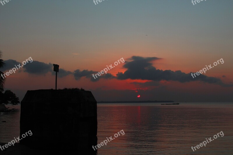 Sunset Beach The Sea Island View