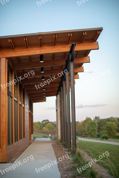 Architecture Park Building Cedar Industrial