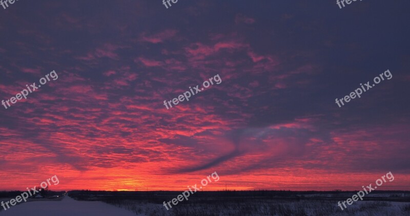 Winter Solstice Winter Snow Sunset Sunrise