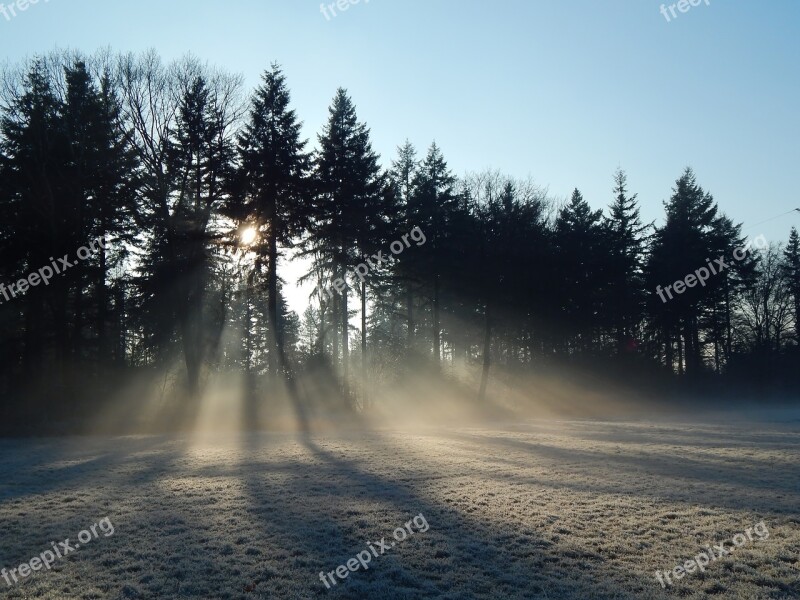 Nature Outdoor Landscape Dawn Panoramic