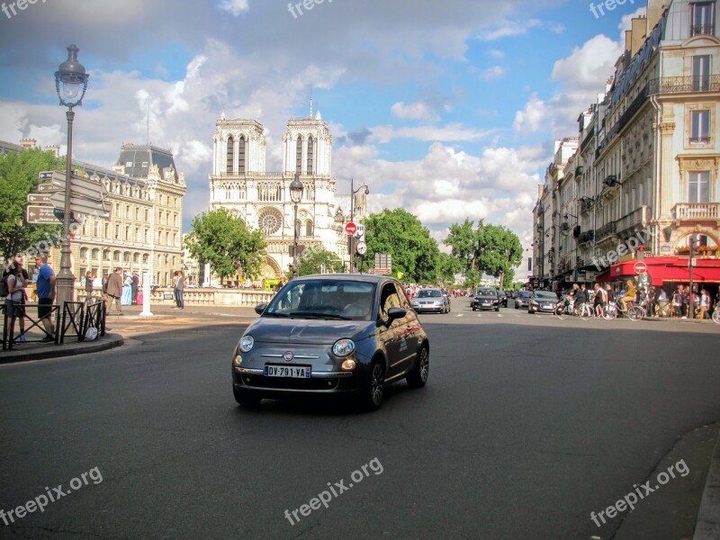 Paris City Fiat 500 Square City Car