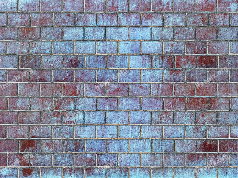 Sand-lime Brick Wall Background Grid Pattern