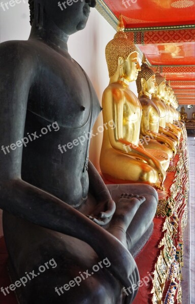 Buddha Sculpture Statue Religion Temple