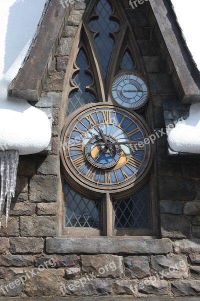 Old Building The Clock Tower,harry Potter Hogsmeade Usj