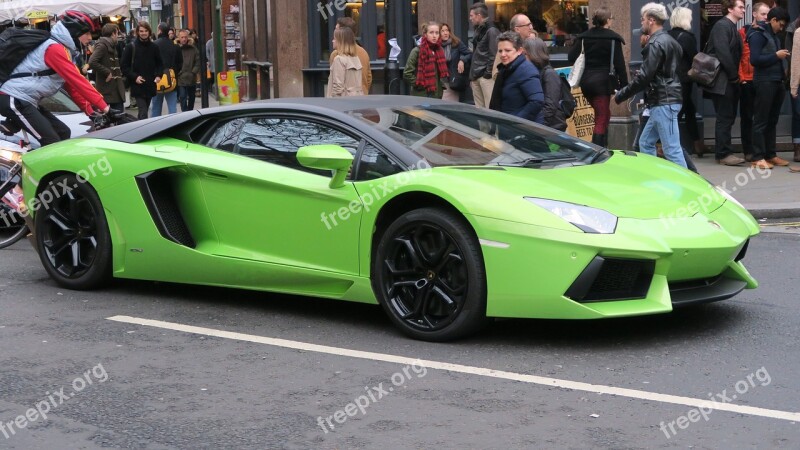 Lamborghini London Street Free Photos