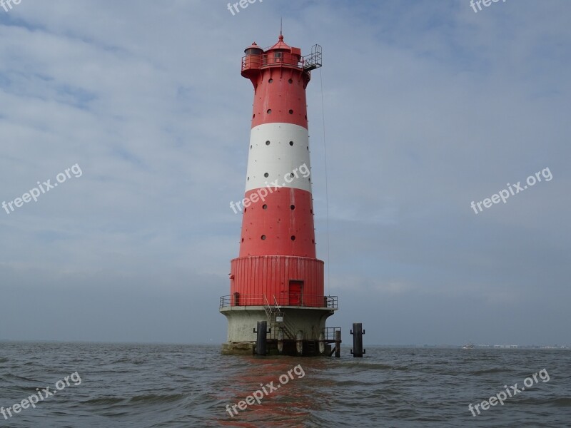 Lighthouse Sea Waters Nautical Navigation